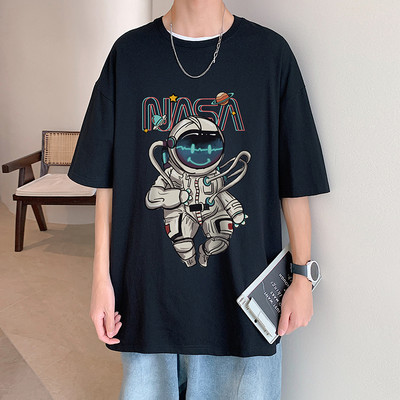 Καθημερινό φαρδύ μπλουζάκι με τύπωμα