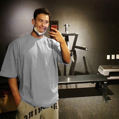 Lai puuvillane t-särk tavaline mudel