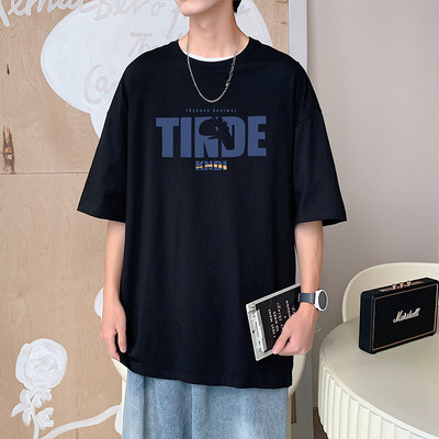 Ležerna ljetna majica s natpisom i kratkim rukavima