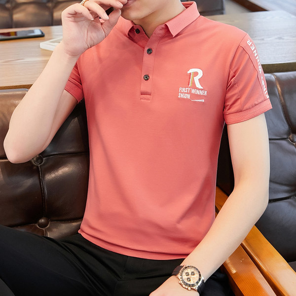 Kaasaegne mitmes värvitoonis krae ja nööpidega meeste pluus