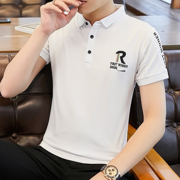 Kaasaegne mitmes värvitoonis krae ja nööpidega meeste pluus