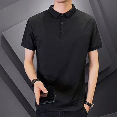 Ανδρική μπλούζα νέου μοντέλου με γιακά και κοντά μανίκια σε διάφορα χρώματα