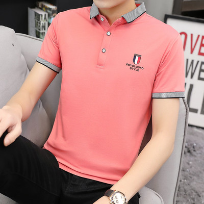 Moodne klassikalise krae ja tikandiga meeste pluus