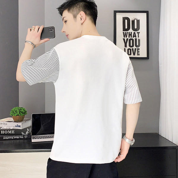 Meeste vabaaja t-särk 3/4 varrukate ja taskuga