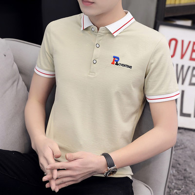 Uus mudel tikandiga lühikeste varrukatega meeste pluus mitmes värvitoonis