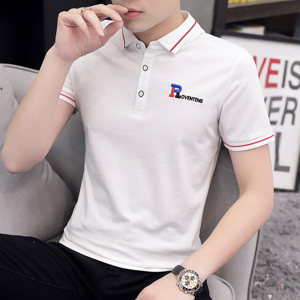 Uus mudel tikandiga lühikeste varrukatega meeste pluus mitmes värvitoonis