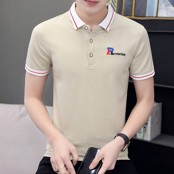 Uus mudel tikandiga lühikeste varrukatega meeste pluus mitmes värvitoonis