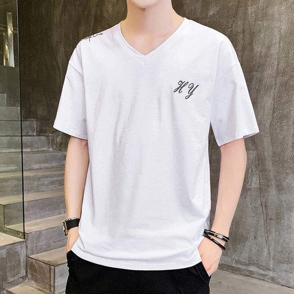 Meeste suvine T-särk kirjaga ja 3/4 varrukatega