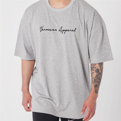 Lai puuvillane T-särk meestele