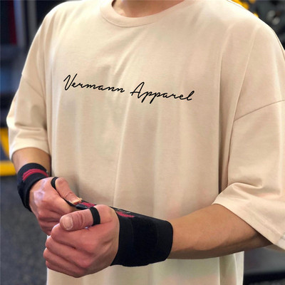 Lai puuvillane T-särk meestele