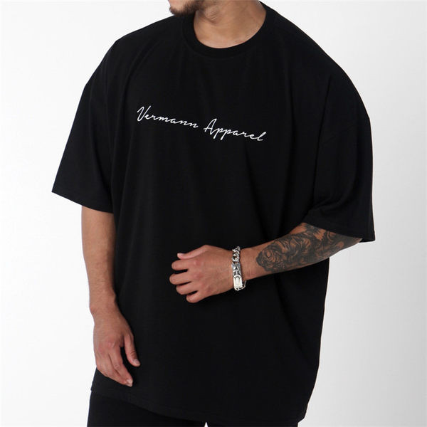 Lai puuvillane T-särk meestele