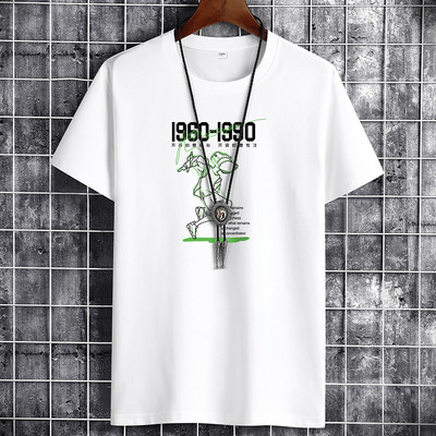 Värvilise aplikatsiooniga meeste t-särk