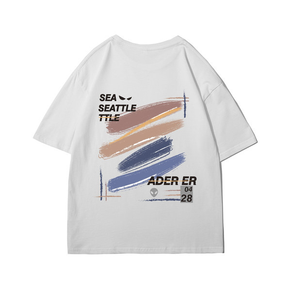 Φαρδύ μοντέλο μπλουζάκι με φαρδύ μοντέλο με τύπωμα για άντρες