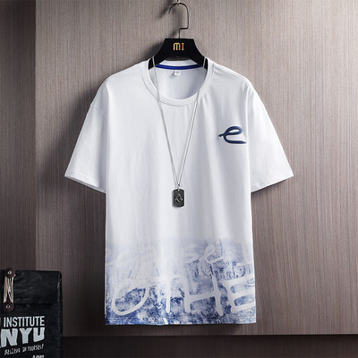 Meeste O-kaelusega ja lühikeste varrukatega T-särk