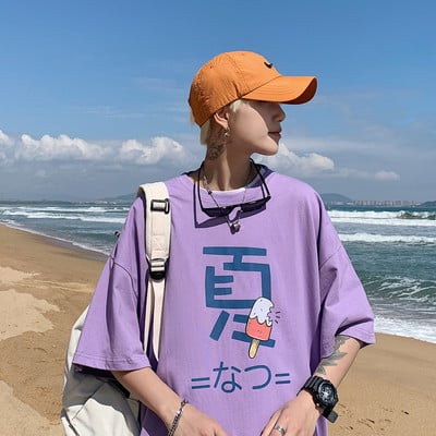 Ανδρικό φαρδιά μπλουζάκι με μέγεθος έως 5XL