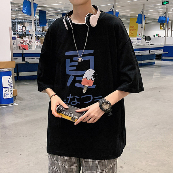 Ανδρικό φαρδιά μπλουζάκι με μέγεθος έως 5XL