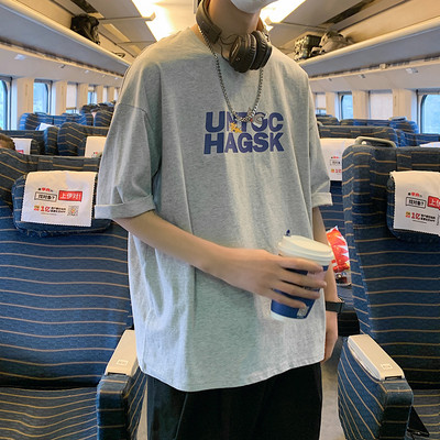 Ежедневна тениска с надписи и 3/4 ръкав