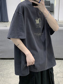 Puuvillane lai aplikatsiooniga T-särk meestele