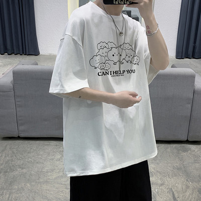 Puuvillane lai aplikatsiooniga T-särk meestele