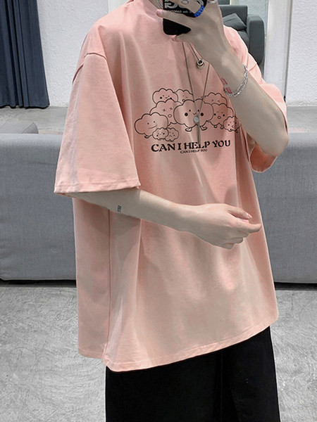 Puuvillane lai aplikatsiooniga T-särk meestele