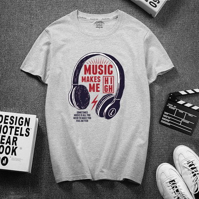 Ανδρικό μπλουζάκι με απλικέ και 3/4 μανίκια για άντρες