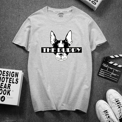 Ανδρικό μπλουζάκι με απλικέ και 3/4 μανίκια για άντρες