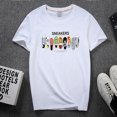 Ανδρικό μπλουζάκι με απλικέ και 3/4 μανίκια για άντρες