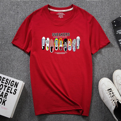 Ανδρικό μπλουζάκι με απλικέ και 3/4 μανίκια για άντρες