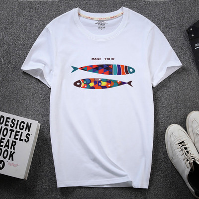 Ανδρικό μπλουζάκι με απλικέ και 3/4 μανίκια για άντρες