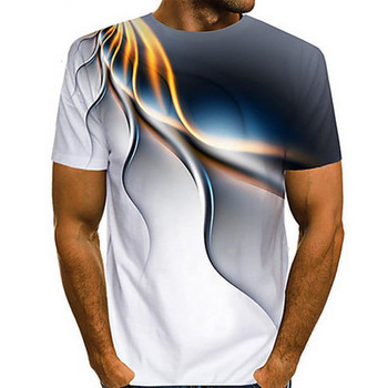 Ανδρικό μπλουζάκι νέου μοντέλου με κοντά μανίκια και οβάλ λαιμόκοψη - σε διάφορα χρώματα