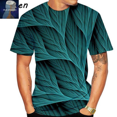 Uue mudeli lühikeste varrukate ja ovaalse kaelusega meeste T-särk - mitmes värvitoonis