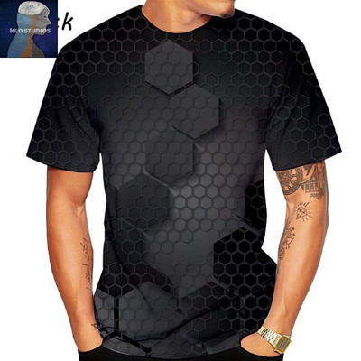 Uue mudeli lühikeste varrukate ja ovaalse kaelusega meeste T-särk - mitmes värvitoonis