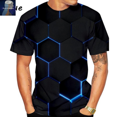 Uue mudeli lühikeste varrukate ja ovaalse kaelusega meeste T-särk - mitmes värvitoonis