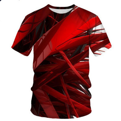 Uue mudeli lühikeste varrukate ja ovaalse kaelusega meeste T-särk - mitmes värvitoonis