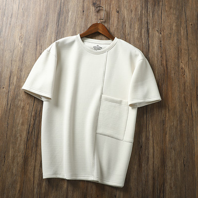 Мъжка ежедневна тениска  с къс ръкав и джоб