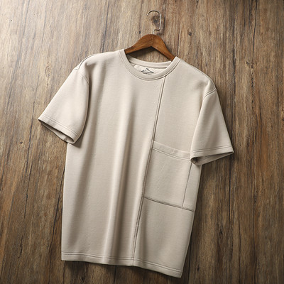 Мъжка ежедневна тениска  с къс ръкав и джоб