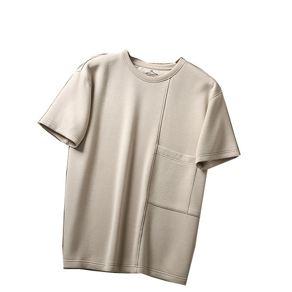 Мъжка ежедневна тениска  с къс ръкав и джоб