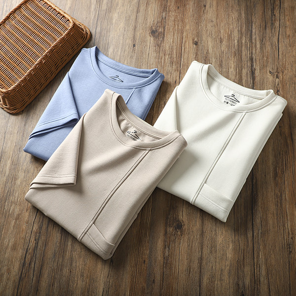 Мъжка ежедневна тениска  с къс ръкав и джоб