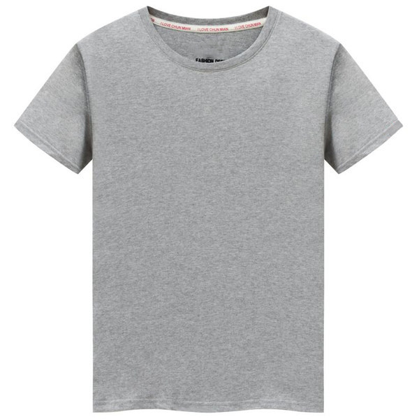 Ανδρικό μπλουζάκι απλό μοντέλο με οβάλ λαιμόκοψη και κοντά μανίκια