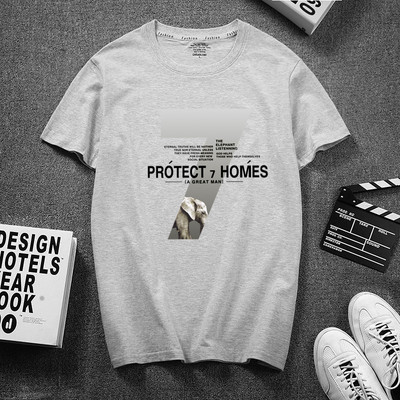 Uue mudeli lühikeste varrukate ja aplikatsiooniga vabaaja T-särk