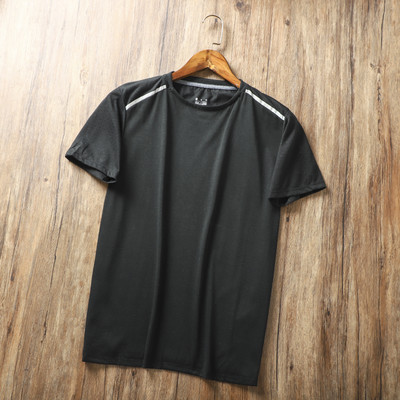 Ежедневна мъжка тениска с къс ръкав и О-образно деколте