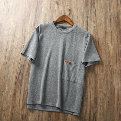 Ümara kaelusega vabaaja meeste T-särk