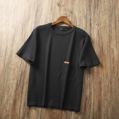 Ümara kaelusega vabaaja meeste T-särk