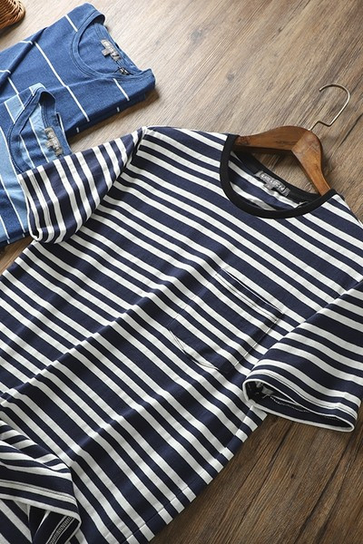 Prugasta muška majica kratkih rukava