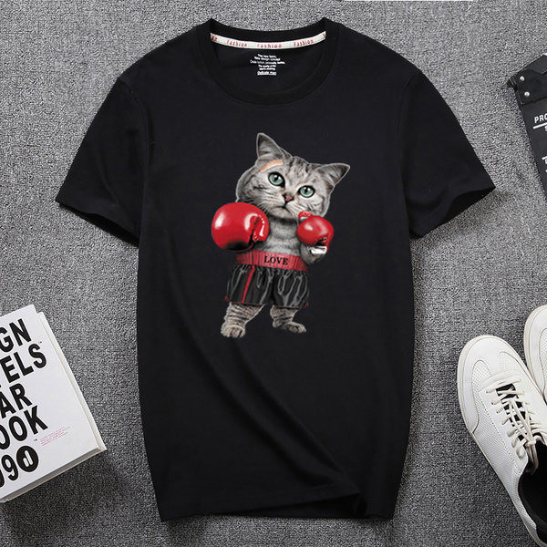 Casual meeste t-särk kassiaplikatsiooni ja 3/4 varrukatega