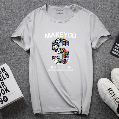 Νέο μοντέλο T-shirt με κοντά μανίκια και οβάλ λαιμόκοψη