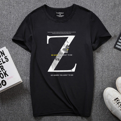 Νέο μοντέλο T-shirt με κοντά μανίκια και οβάλ λαιμόκοψη