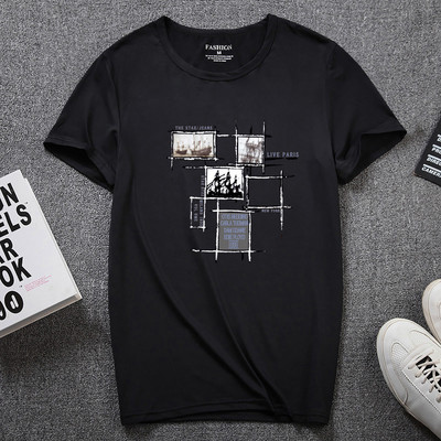 Νέο μοντέλο T-shirt με κοντά μανίκια και οβάλ λαιμόκοψη