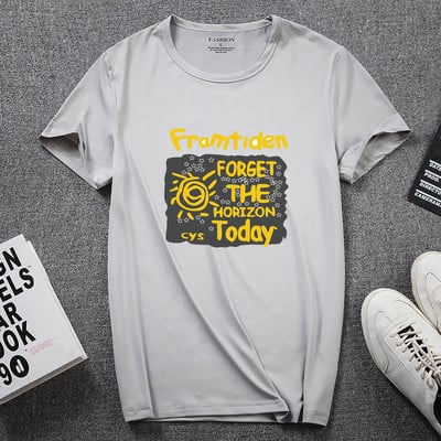 Νέο μοντέλο T-shirt με κοντά μανίκια και οβάλ λαιμόκοψη