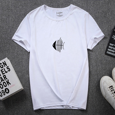 Νέο μοντέλο T-shirt με κοντά μανίκια και οβάλ λαιμόκοψη